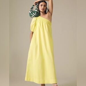 Anthropologie Sunny Yellow One-Shoulder Dress